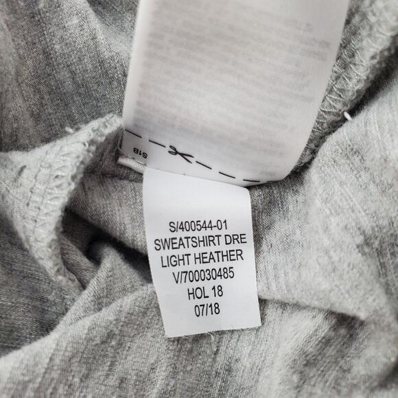 Love by Gap Medium Heather Gray Baby Its Cold Outside Sweatshirt Dress Pre-Owned - Picture 6 of 6